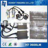 High Power Cob Led Car Headlight H7 3600lm