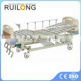 Height Adjustable 3 Manual Hospital Bed With Aluminum Side Rails thumbnail-1
