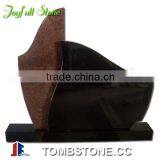 European Style Granite Tombstones, Black and Red Tombstone