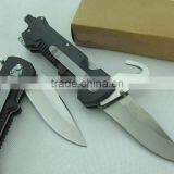 Black Version 57A Folding Blade Knife Rescue Knife Outdoor Knife Survival Knife With Glass Fiber Handle thumbnail-2
