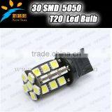 Car/Truck/Vehicle T20 7440 30 SMD 5050 LED Tail Brake Stop LED Head Light Bulb 360 Lighting Car Rear Lights 12V 14V