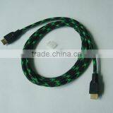 2.0 Version Pure Copper Conductor 5mm Jacket OD Hdmi Cable for Iphone 5 From Vertified Factory