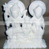 Marble Shankar Parvati God Statue thumbnail-1