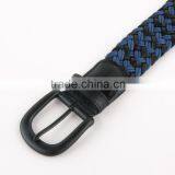 New Produce Purple Cotton Brown Leather Weave Belt for Man thumbnail-4