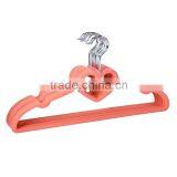 Velvet Flocked Hanger With Heart Shape for Clothes and Suit thumbnail-1