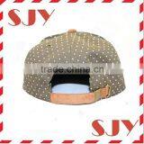 Custom All Over Print Dot 5 Panel Hat With Suede Brim thumbnail-3