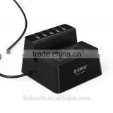 2015 OEM/ORICO Wholesale ORICO ODC-2A5U 2 Outlet Electrical Power Strip Plus 5 USB HUB Surge Protector thumbnail-1