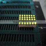 0.7" 5x7 Round Dot Yellow Green Color Dot Matrix LED Display