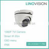 Superior Quality 2MP IP66 Weather-proof DWDR Smart IR Turret HD TVI Camera 1080P