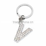 Diamond Letter Numbers Metal Keyring Keychain thumbnail-5