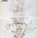 European derorative iron frame painting colour wall light for wedding