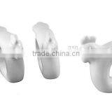 Personalized Handmade Color Glazed Decorative Bunny Ceramic Napkin Rings thumbnail-1