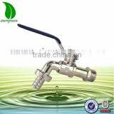 Chroming Brass Bibcock Tap With Steel Handle thumbnail-1