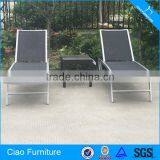 Garden Mesh Wheel Sun Lounger thumbnail-1