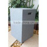 Matte Grey Cement Table Stool for Sale thumbnail-1