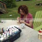 Small Handmade Decorative Wood Craft Bird House Model Wholesale thumbnail-1