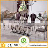 TH382 Cheap Price Marble Dining Table and Chair Set thumbnail-1