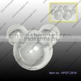 Cleverish Portable Cute Transparent Mickey Plastic Storage Jewelry Wedding Box Kit thumbnail-1