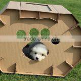 2017 Newest Eco-friendly Paper Material Pet House ,easy Taking and Outdoor Travelling Best Choose thumbnail-3