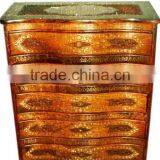 Carved Wooden tv Stand Cabinet, Antique Wood Carved Cabinet, Decorative Antique tv Cabinet, Indian Wood tv Cabinets thumbnail-1