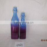 250ml,500ml.750ml and 1000ml 1000ml Glass Juice Bottle With Twist off Lid With Clip Top Rail in High Quality thumbnail-2