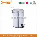 Round Stainless Steel Rubbish Bin thumbnail-1