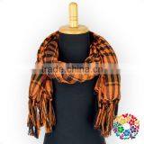 Wholesale Ladies Muslim Products Bright Yellow Tassels Hijab Scarf Fashion Lady Fringe Scarf thumbnail-4