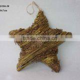 Rattan Star With Glitter for Chirstmas thumbnail-1