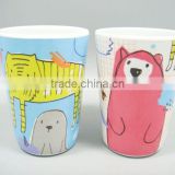 Super Cute Safety Animals Printed Melamine Cup With No Handle