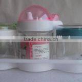 3pcs Glass Salt Pepper Spic Jars Sets thumbnail-2