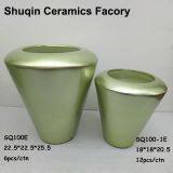 Vase for Home Decor Talbe Vase Ceramic Vase Painting Dolomite Vase thumbnail-3