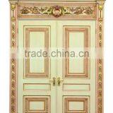Luxury Vintage White Carved Wood Door in French Rococo Style BF11-12241a