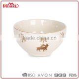 Chinese Soup Bowls Old Totem Deer Printing Decorative Unique Plastic Hand Wash Bowl thumbnail-1