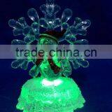 New Style Led Rbg Light Acrylic Artificial Christmas Snowflake Snowman thumbnail-1