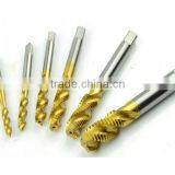 7pcs/set 3-12mm Tap & Die Set Hand Tools Titanium Coating Cutting Hole HSS Taps Set Spiral Groove Helical Fluted thumbnail-2