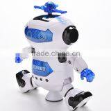 Dongguan ICTI Plastic Electric 360 Degree Rotation Dancing Robot / Lighting Robot / Moving Robot With Light and Music thumbnail-3