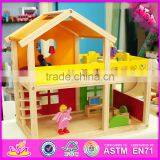 2016 New Design Baby Wooden Diy House Toy, Top Fashion Kids Wooden Diy House Toy W06A157 thumbnail-6