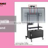 Simple Style TV Mounting Bracket for Two Screen, Mobile Double Screen TV Stand thumbnail-4