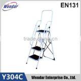 Steel Step Ladder, 4-steps With Handrail thumbnail-1