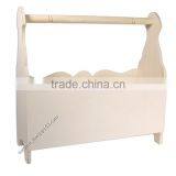 Unfinished Wooden Magazine Basket thumbnail-1