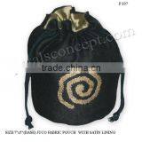 Juco Fabric Pouch With Satin Lining thumbnail-1