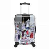 20 Inch Overall Priting Fashion Abs Luggage thumbnail-1