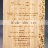 Custom Wooden Wedding Invitation Card Engraved thumbnail-3