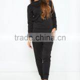 Custom Your Brand Tracksuit 2 Piece Top Selling Performance Jersey Casual Black Loungewear Sexy Tracksuits Women thumbnail-2