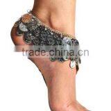 Gypsy Metal Belly Dance Anklet With Coins thumbnail-2
