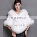 CX-B-M-05F Wholeslae Fashion Ladies Fox Fur Cape /Fox Fur Shawl 2016 thumbnail-3