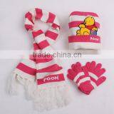 Polar Fleece Winter Kids Fleece Scarf Hat Sets Factory thumbnail-5