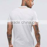 New Design High Quality Casual Summer Plain 180g 100% Cotton Short Sleeve Logo Embroidery Mens POLO T-Shirt thumbnail-2