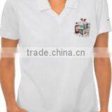 Chest Embroidery Thin Polo Shirt Open Neck Shirt thumbnail-1