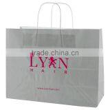 USA Made Gloss Coated Shopping Bag - Made of #63 White Kraft Paper, Dimensions Are 16" x 6" x 13" and Comes With Your Logo thumbnail-3